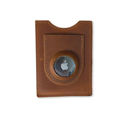 Genuine Leather Air Tag Holder - Slim Minimalist Wallets For Men